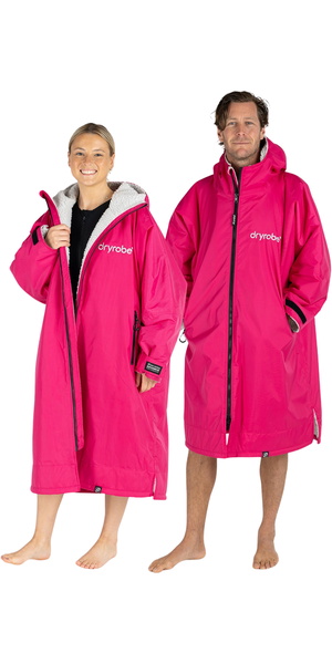 2026 Dryrobe Advance Long Sleeve Changing Robe DALSV3 - Pink / Light Grey